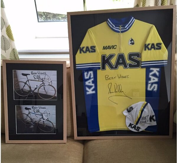 Kelly signed jersey and bike pictures.JPG