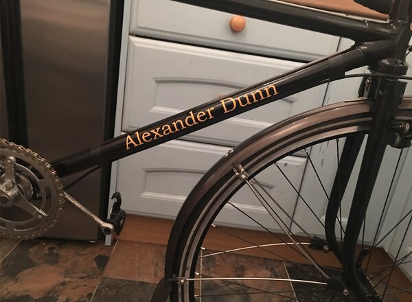 Finished Tandem down tube decals.jpg