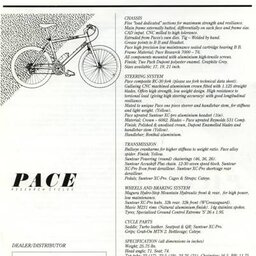 Pace RC-100 Model “S” Type Technical Data Sheet