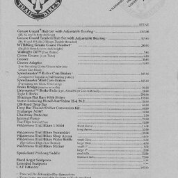 1992 WTB Price List APRIL