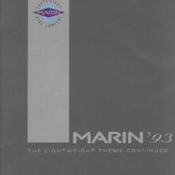 1993 Marin Catalogue