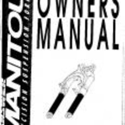 1994 Answer Manitou Rear Suspension System Owners Manual