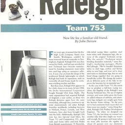 1990 Raleigh USA 753 Team Review