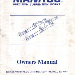 1992 Answer Manitou Owners Manual