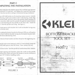 Klein Bottom Bracket Tool Set Owners Manual