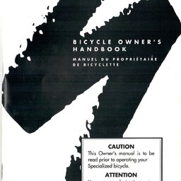 1993/94 Specialized Bicycle Owner Handbook & New Bike Information