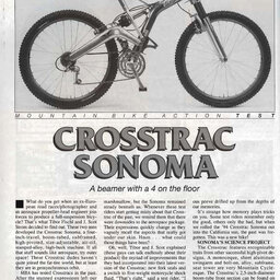 1994 Crosstrac Sonoma MBA Review