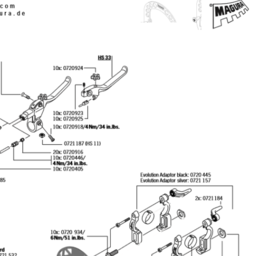1998/2004 Magura HS33/11 parts and diagrams