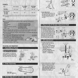 1991 Shimano Rear Derailleur Service Instructions