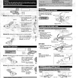1991 Shimano Rapidfire Service Instructions
