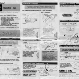 1992 Shimano Rapidfire Plus Service Instructions