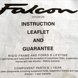 2004 Falcon owners manual