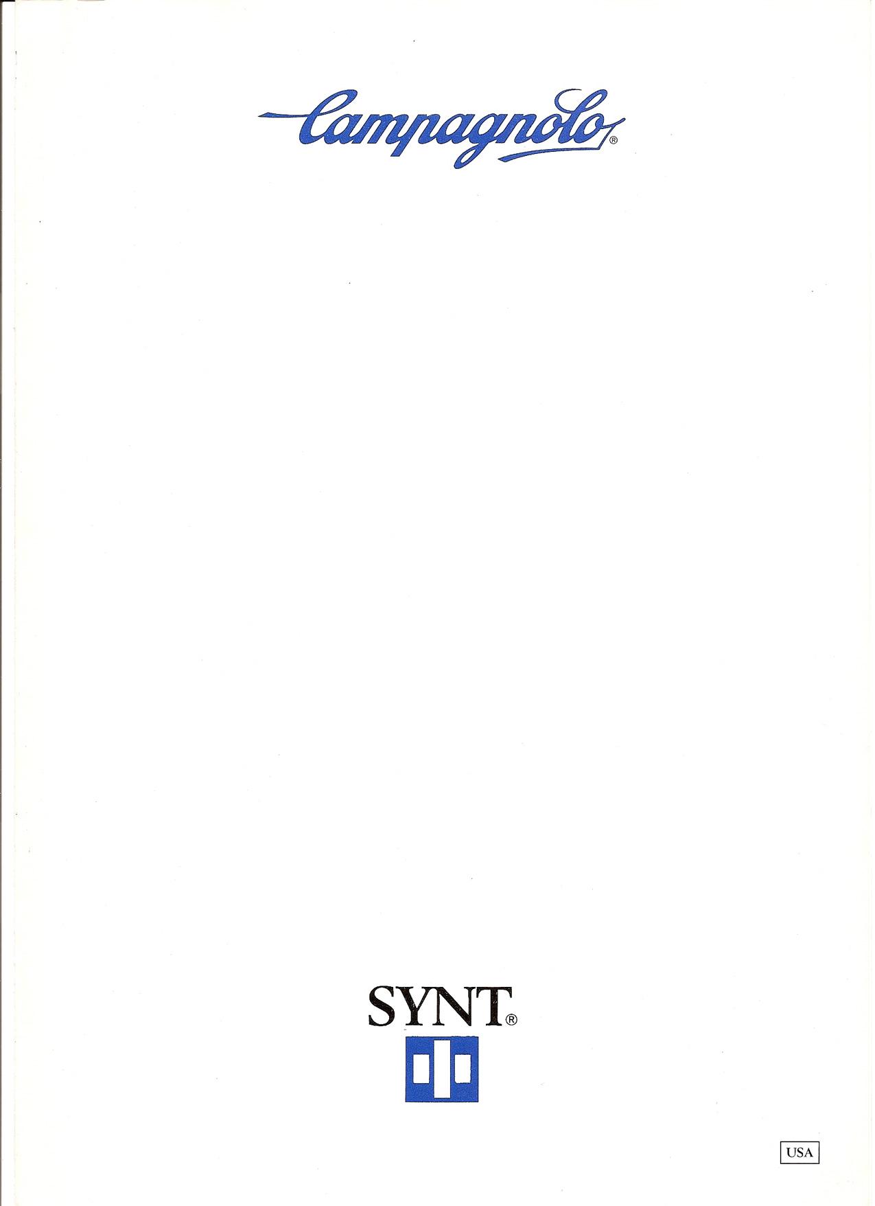 1987 Campagnolo Synt Catalog