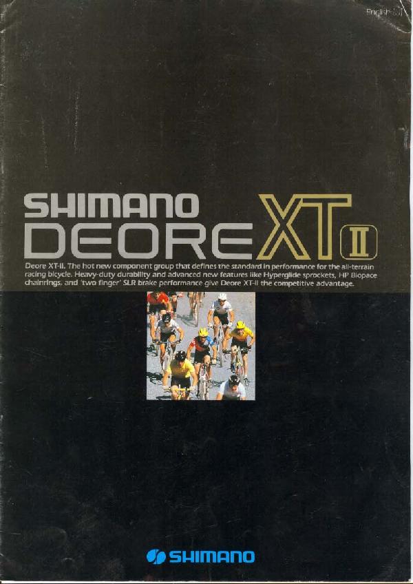 Shimano 1989 (Eng. DeoreII/XT-II only)