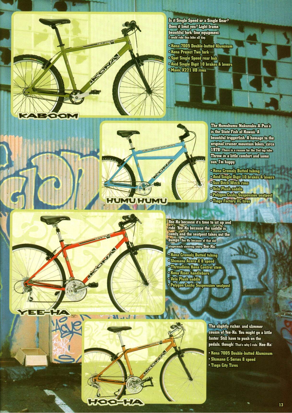 Vintage Original KONA Bicycle Catalog 2000