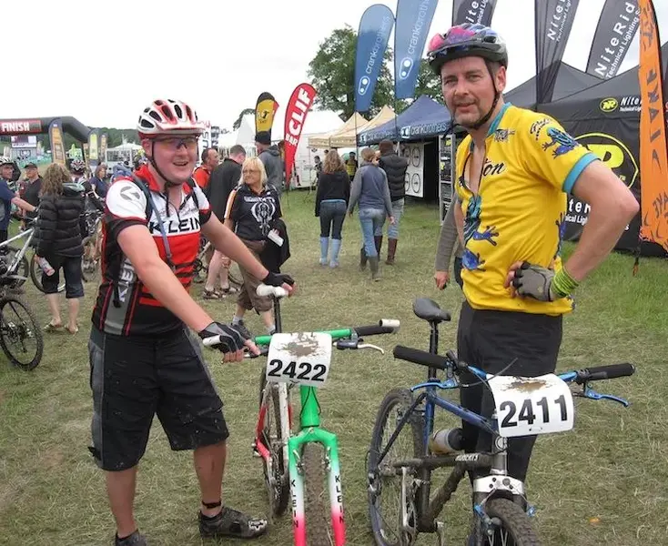 Proper bike and a gayly coloured Klein.webp
