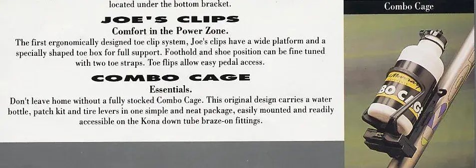 1992 Kona catalogue Joe's Combo Cage.webp