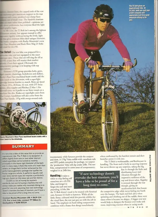 Rocky Mountain Ti Bolt Review `94 page 2 001.webp