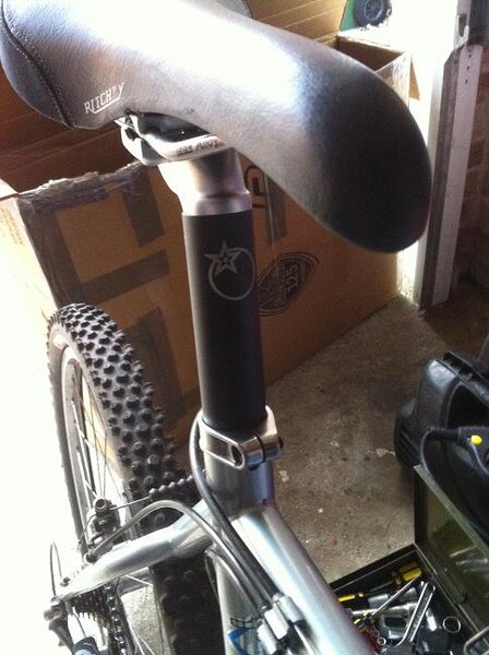 Seatpost fitted. Clamp & Saddle.JPG
