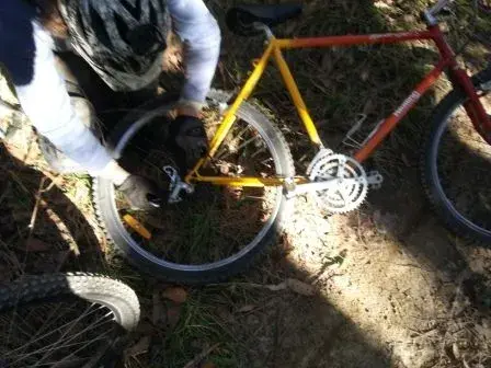 Opps dead derailleur - all down hill from here.webp