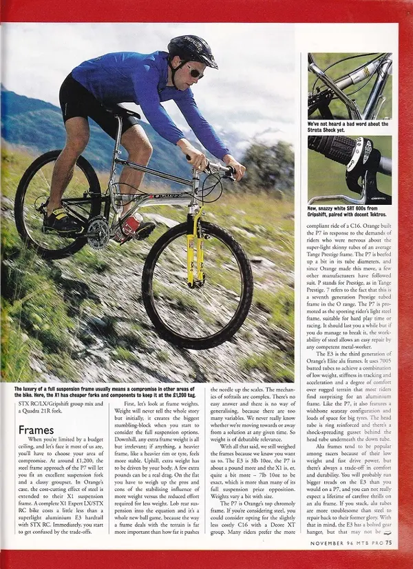 Orange bikes review 4 - Nov 1996.webp