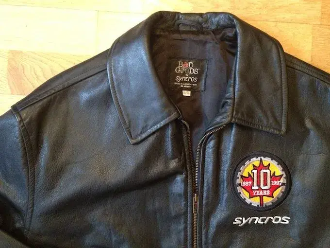 Syncros Leather Jacket 10th Logo.webp