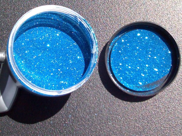 1.Blue glitter flake paint..jpg