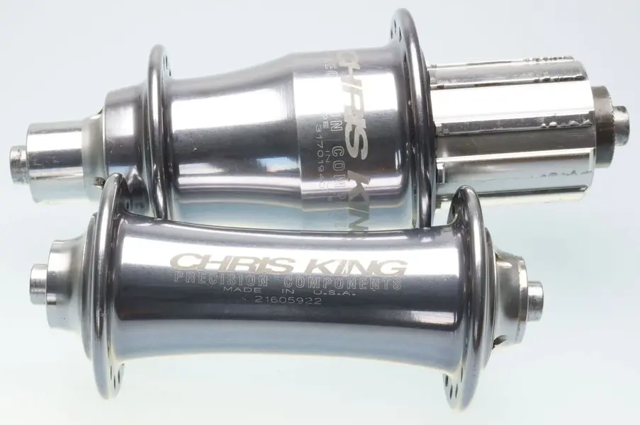 Chris King Classic Hubs 32h pewter silver VGC.webp