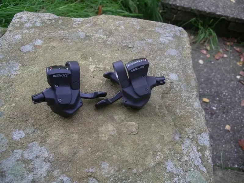 Shimano XT 8 Speed Shifters Rear.webp