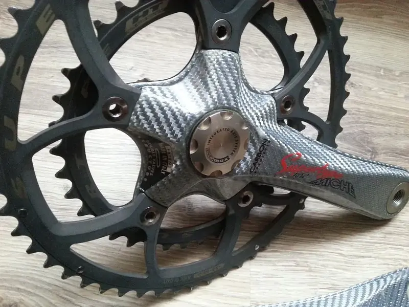 MICHE Supertype Carbon Crankset Silver Fiber Retrobike