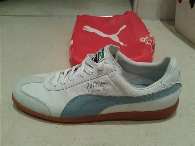 BRAND NEW Puma Top Winner leather retro trainers UK 11 Retrobike