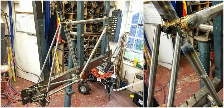 Dave Yates Frame Building Course Day 2 Seat Stays Prepped and Ready to Fit.webp