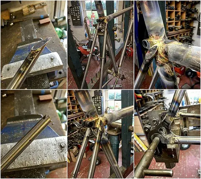 Dave Yates Frame Building Course Day 3 Attaching Rear Stays.webp