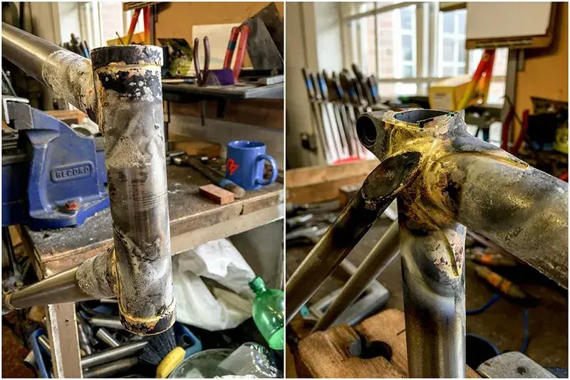 Dave Yates Frame Building Course Day 3 Excess Tubes Rough Cut 5.webp