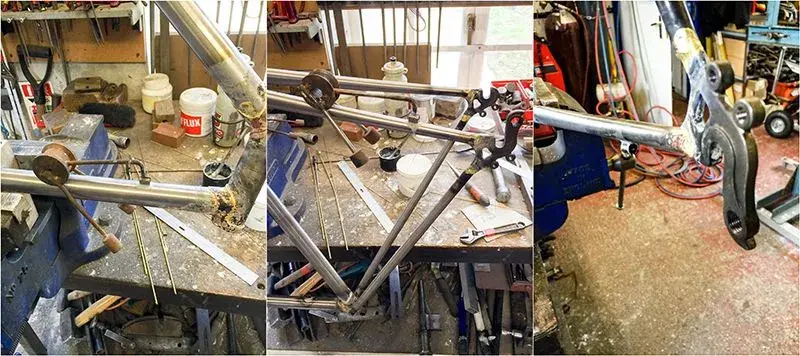 Dave Yates Frame Building Course Day 4 Silver Solder Cable Stops.webp