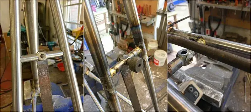 Dave Yates Frame Building Course Day 4 Brake Bridge Fitted.webp