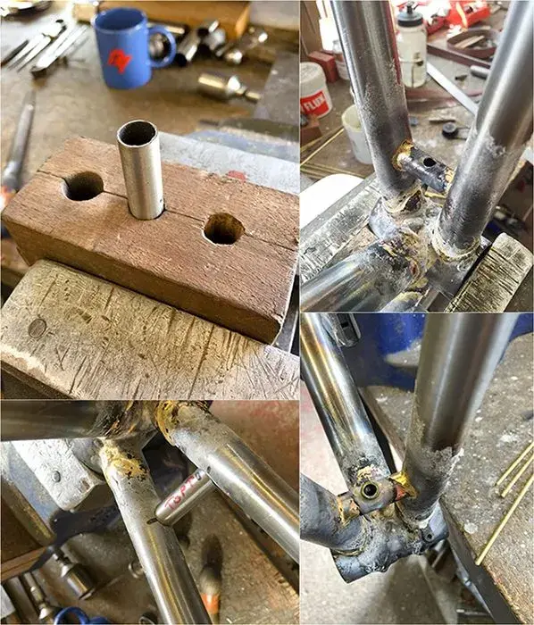 Dave Yates Frame Building Course Day 4 Making a Chainstay Bridge.webp