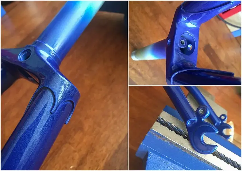 Dave Yates Frame Building Course Painted Frame Fork Details.webp