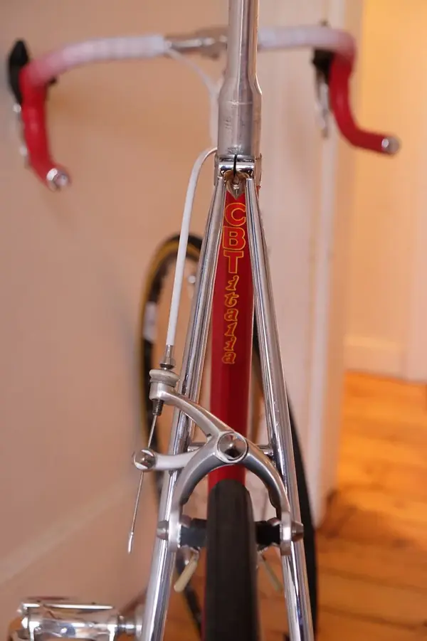 Cadre Vélo CBT Italia Krypton Columbus SLX - Acier - 60 Cm - Rare Rouge Chrome