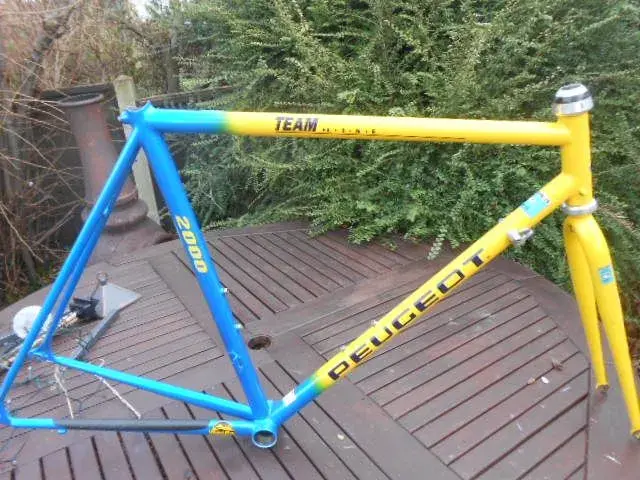 【90s☆フランス製】PEUGEOT TEAM L.I.N.E フレーム Peugeot Neuron Team Line Road Bike 1990s