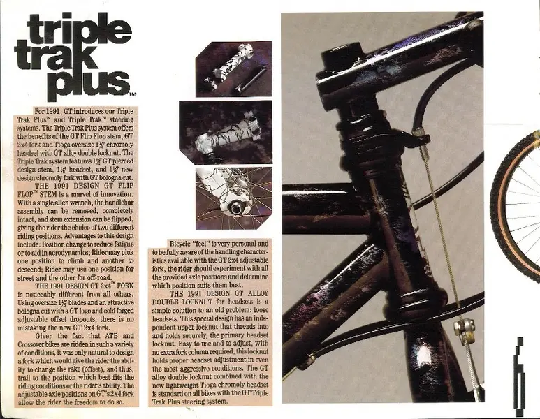 Catalogue 1991 GT Bicycles USA Catalog Retrobike