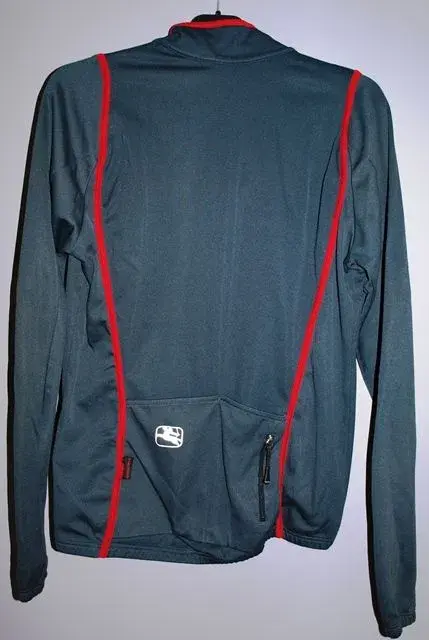 Giordana Tenax Carbon Grey long sleeve back.webp