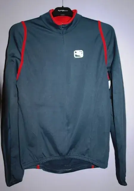 Giordana Tenax Carbon Grey long sleeve front.webp