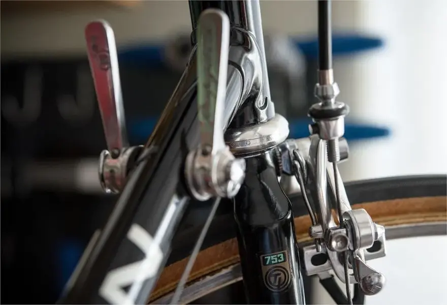 SB6398 SBDU Ilkeston Reynolds 753R Campagnolo Super Record 50th Anniversary Gear Levers.webp