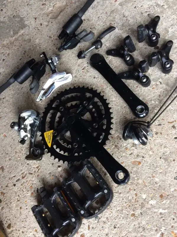Dérailleur Avant SHIMANO 400EX vélo course vintage Front