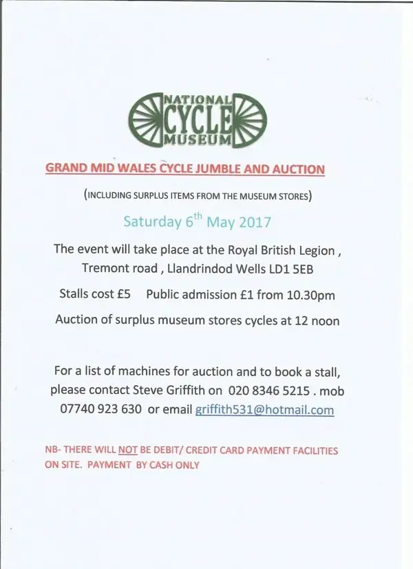 National Cycling Museum Sale 6 July 2017.webp