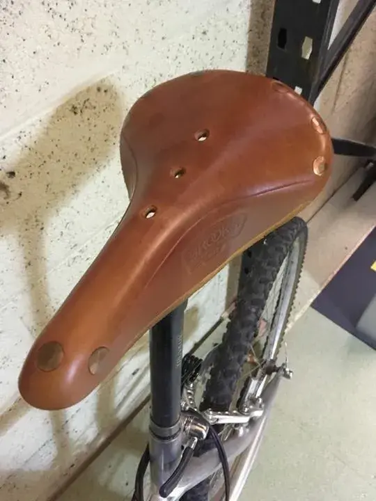 Brooks b17 special honey copper rivets. unbroken. Sold Retrobike