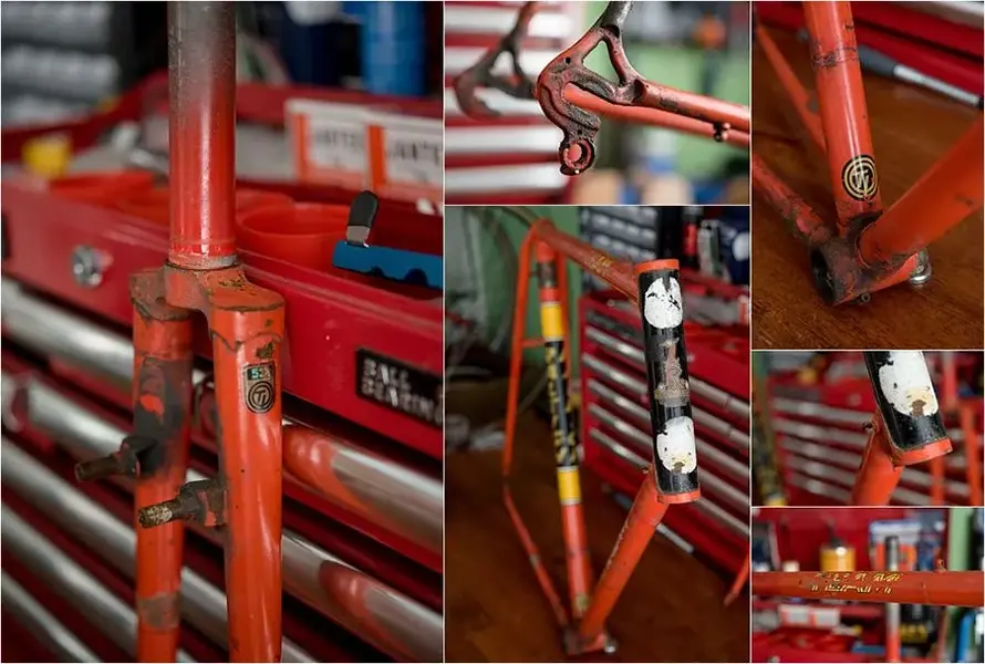 SB5084 1982 SBDU Ilkeston Reynolds 531SL Team Cyclo Cross Frame Stripped.webp