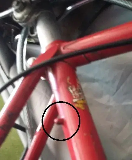 Cable stop on Seat Tube.webp