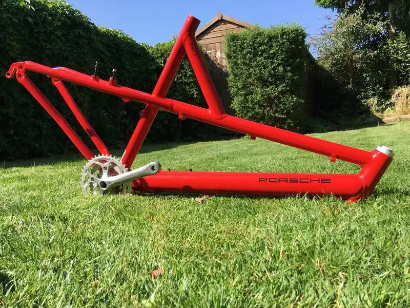 Porsche Bike in Grass.webp